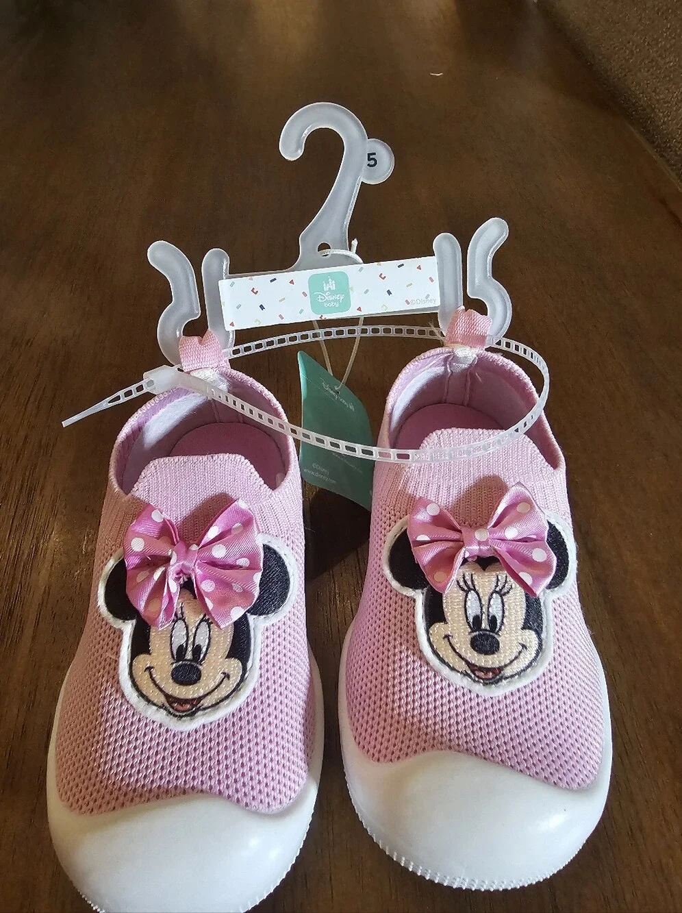 Disney Pink Minnie Mouse Mesh Slip-On Shoes